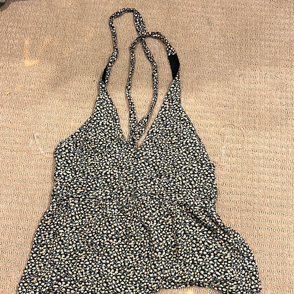 American Eagle Halter Top Floral